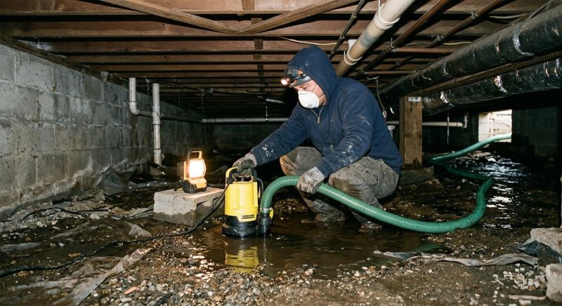 Crawlspace Water Cleanup in Mesa, AZ