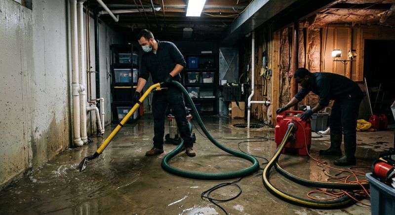 Basement Water Cleanup in Scottsdale, AZ