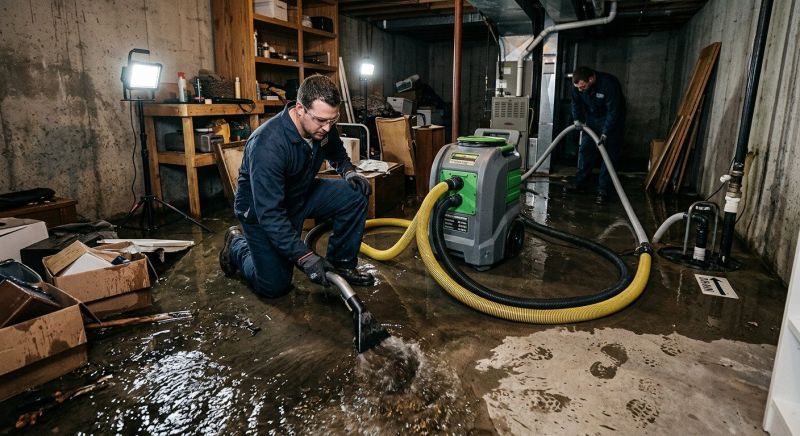Basement Water Extraction in Mesa, AZ