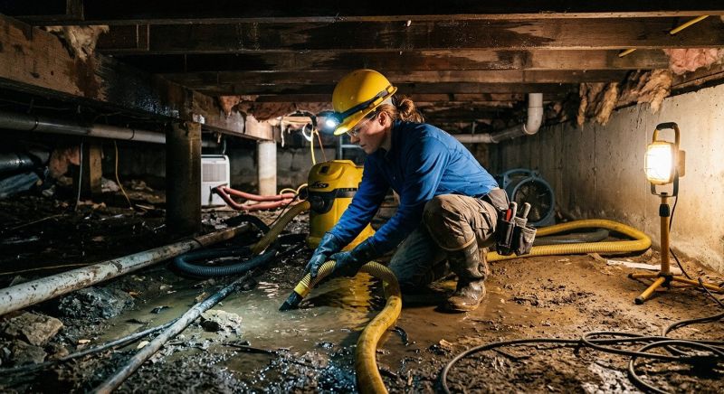 Crawl Space Water Remediation in Mesa, AZ
