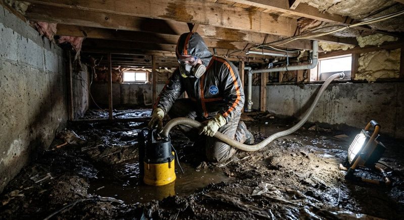 Crawlspace Water Cleanup in Mesa, AZ