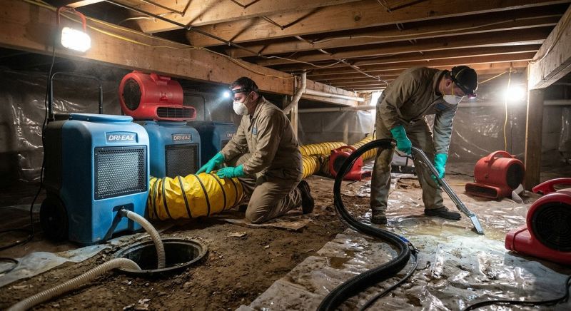 Crawlspace Water Restoration in Mesa, AZ