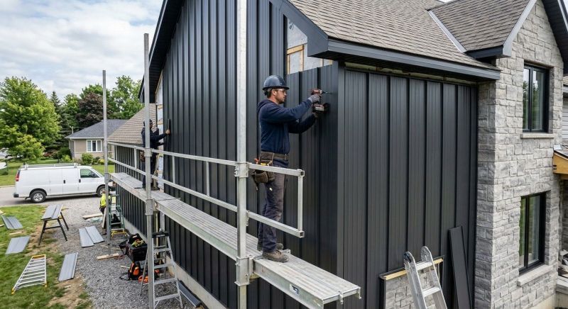 Metal Barn Siding Installation in Boston, MA