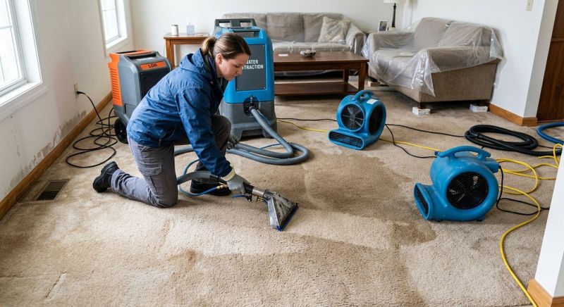 Wet Carpet Restoration in Gilbert, AZ