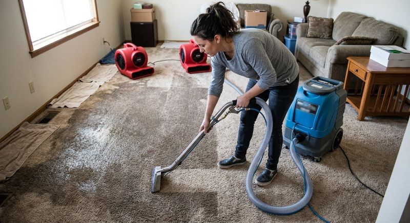 Wet Carpet Restoration in Gilbert, AZ